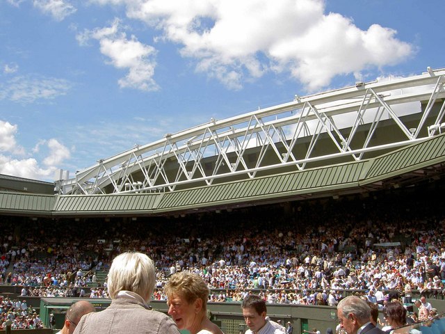 The new roof to Centre Court Wimbledon